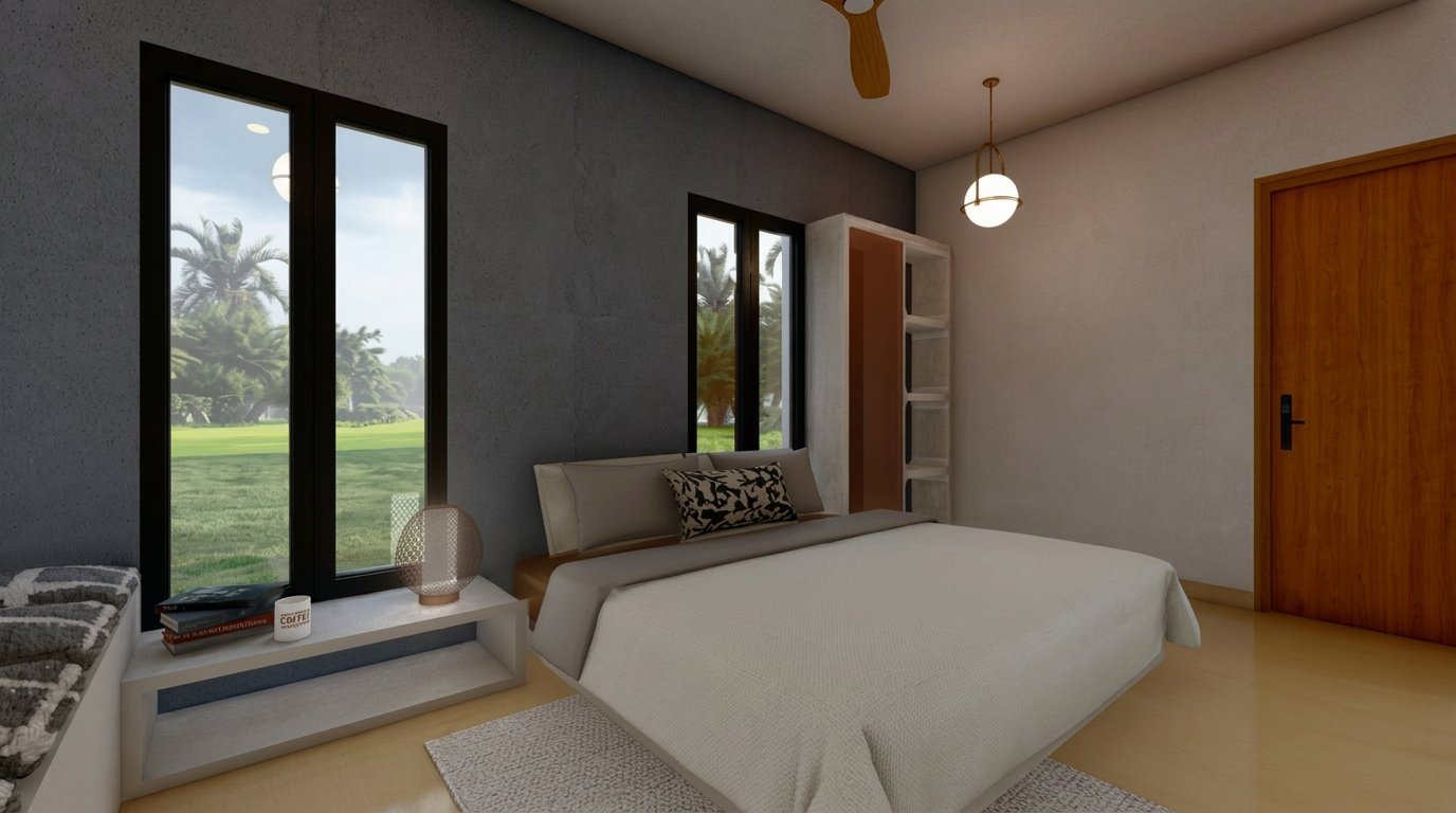 1 BHK cottage 3D render 6