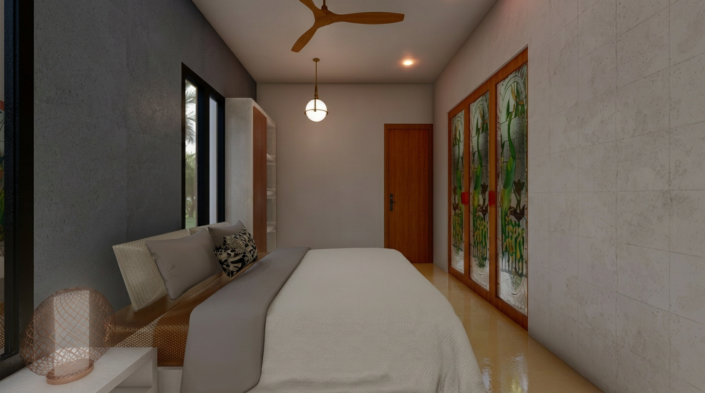1 BHK cottage 3D render 7
