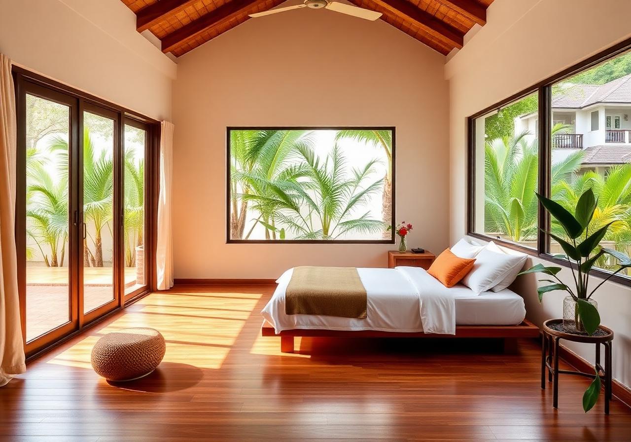 Inside a Darshan Heritage Living wellness cottage