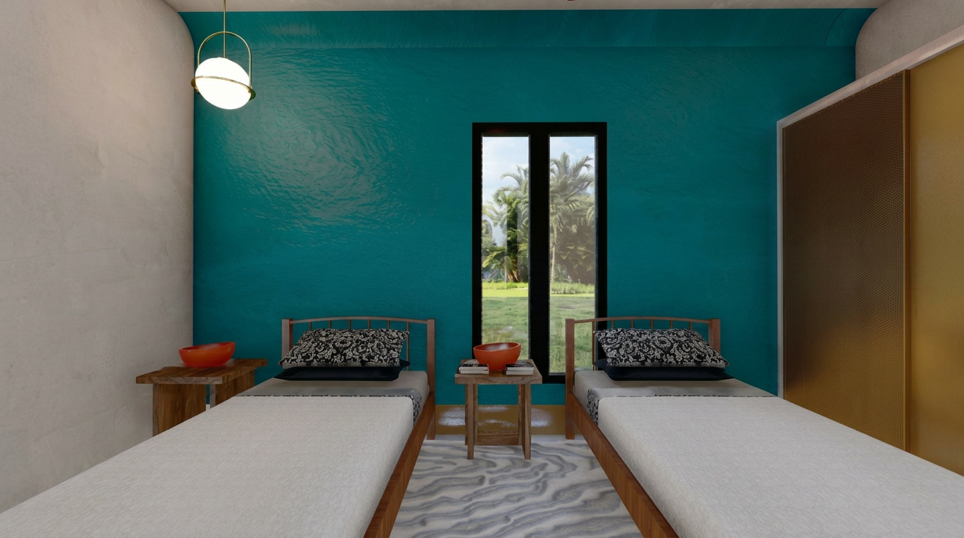Studio cottage 3D render 4