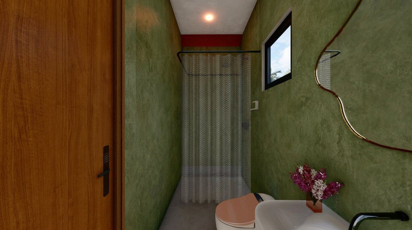 Studio cottage 3D render 5